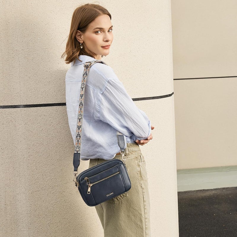 Telena Small Crossbody Bags For Women Vegan Leather Crossbody Purse With Adjustable Wide Strap For Daily Life - Image 2